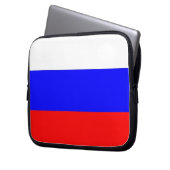 Laptop-Sieb mit russischer Flagge Laptopschutzhülle (Vorderseite Links)