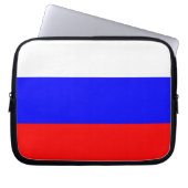 Laptop-Sieb mit russischer Flagge Laptopschutzhülle (Vorderseite)