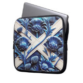 Laptop-Sieb mit schottischem Thistle-Design Laptopschutzhülle (Vorderseite Links)