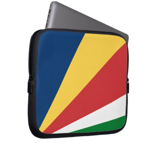 Laptop-Sieb mit seychellischen Farben-Design Laptopschutzhülle (Vorne Rechts)