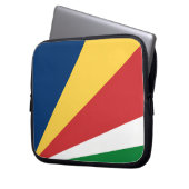 Laptop-Sieb mit seychellischen Farben-Design Laptopschutzhülle (Vorderseite Links)