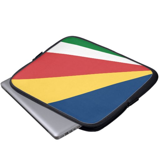 Laptop-Sieb mit seychellischen Farben-Design Laptopschutzhülle (Vorne Knopf)