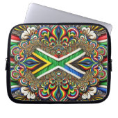 Laptop-Sieb mit südafrikanischem Farbdesign Laptopschutzhülle (Vorderseite)