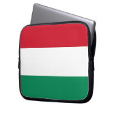 Laptop-Sieb mit ungarischer Flagge Laptopschutzhülle (Vorderseite Links)