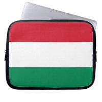 Laptop-Sieb mit ungarischer Flagge