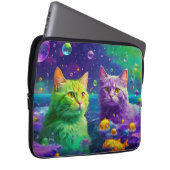 Laptop-Sieb - Niedliche und stilvolle Katze Laptopschutzhülle (Vorne Rechts)