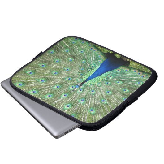 Laptop-Sieb - Peacock Laptopschutzhülle (Vorne Knopf)