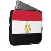 Laptop-Sieb unter ägyptischer Flagge Laptopschutzhülle (Vorne Rechts)