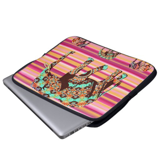Laptop Sleeve AFrican Elephant (Vorne Knopf)