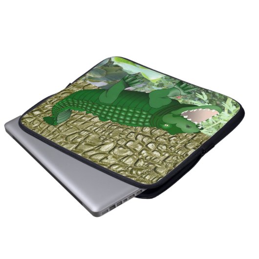 Laptop Sleeve Alligator (Vorne Knopf)