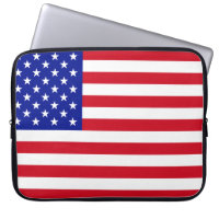 Laptop Sleeve auf der amerikanischen Flagge