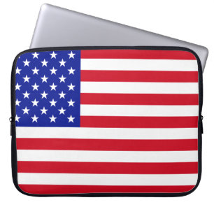 Laptop Sleeve auf der amerikanischen Flagge