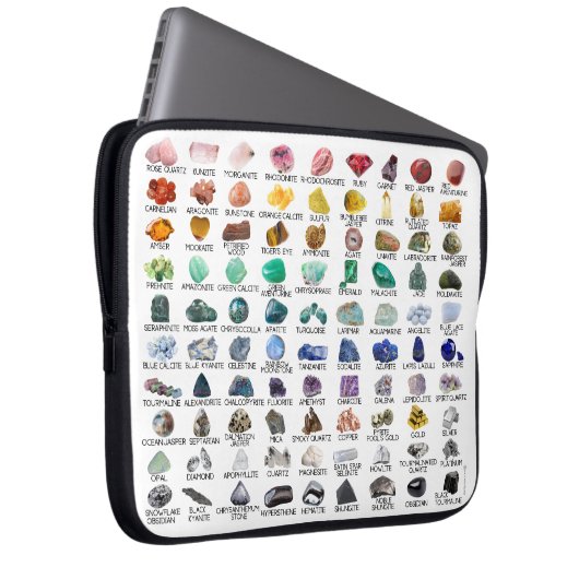 Laptop Sleeve Bag Crystal Collection Rainbow Rocks (Vorne Rechts)