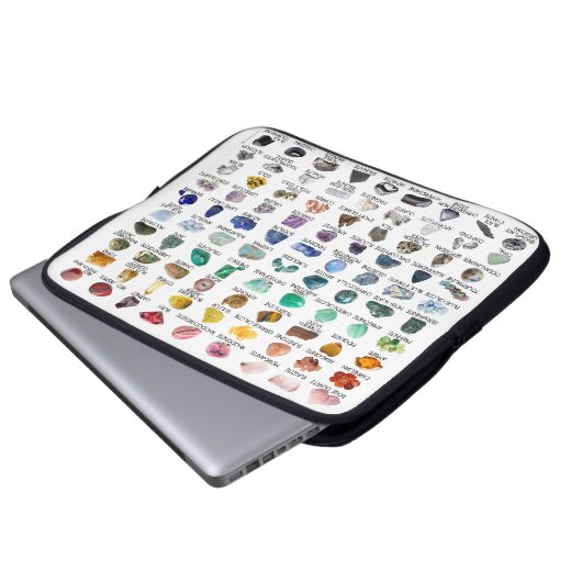 Laptop Sleeve Bag Crystal Collection Rainbow Rocks (Vorne Knopf)