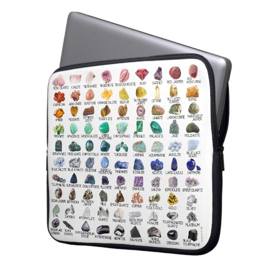 Laptop Sleeve Bag Crystal Collection Rainbow Rocks (Vorderseite Links)