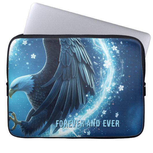 Laptop Sleeve Bald Eagle Heart 2 - 13 Inch (Vorderseite)