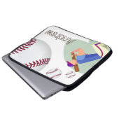 Laptop Sleeve Baseball (Vorne Knopf)