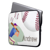 Laptop Sleeve Baseball (Vorderseite Links)
