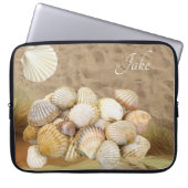 Laptop Sleeve Beach Sand Clams (Vorderseite)