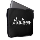 Laptop Sleeve Black (Vorne Rechts)