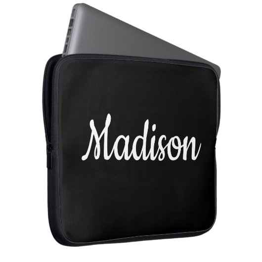 Laptop Sleeve Black (Vorne Rechts)