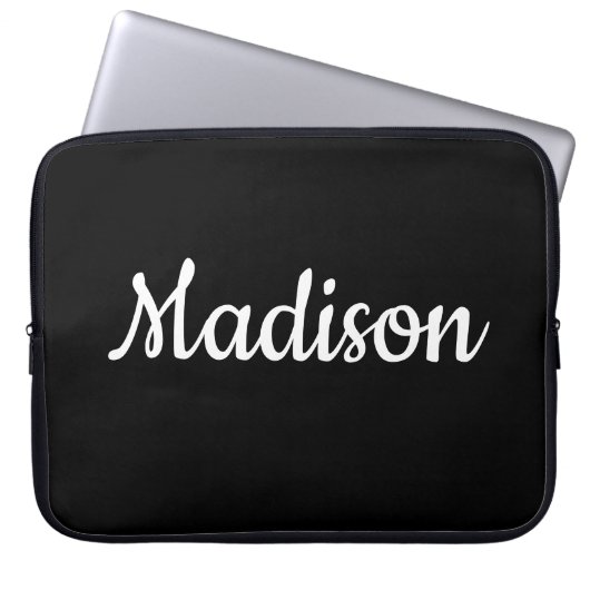 Laptop Sleeve Black (Vorderseite)