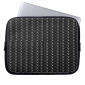 Laptop Sleeve Black Glitzer (Vorderseite)