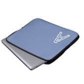 Laptop Sleeve Blau (Vorne Knopf)