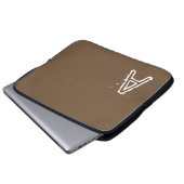 Laptop Sleeve Brown (Vorne Knopf)