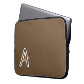 Laptop Sleeve Brown (Vorderseite Links)