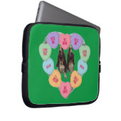 Laptop Sleeve Candy Liebe Herzen mit iPhone Assets (Vorne Rechts)