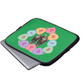 Laptop Sleeve Candy Liebe Herzen mit iPhone Assets (Vorne Knopf)
