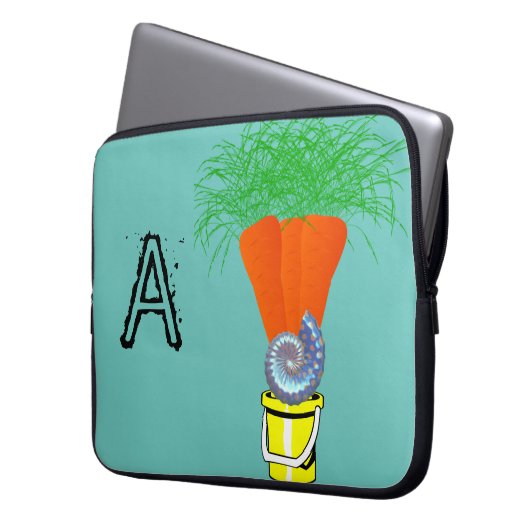 Laptop Sleeve Carrots Beach Muschel (Vorderseite Links)