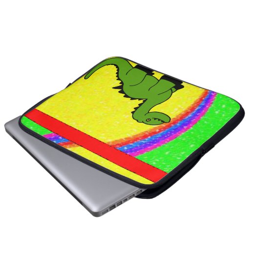 Laptop Sleeve Dinosaur (Vorne Knopf)