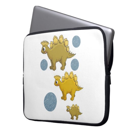 Laptop Sleeve Dinosaur (Vorderseite Links)