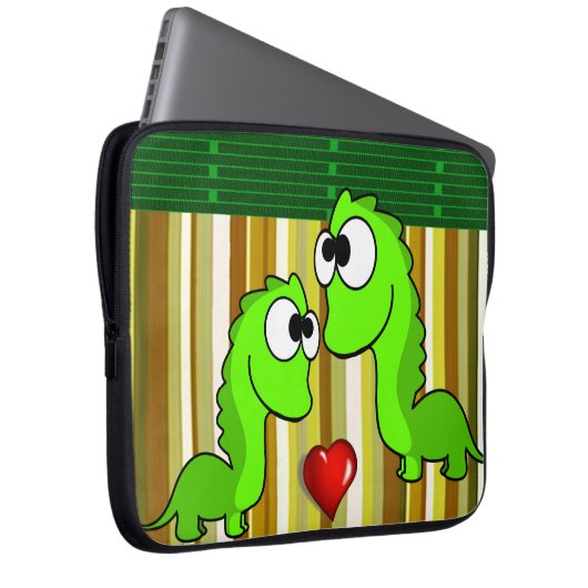 Laptop Sleeve Dinosaur (Vorne Rechts)