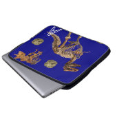 Laptop Sleeve Dinosaur Fossilien (Vorne Knopf)