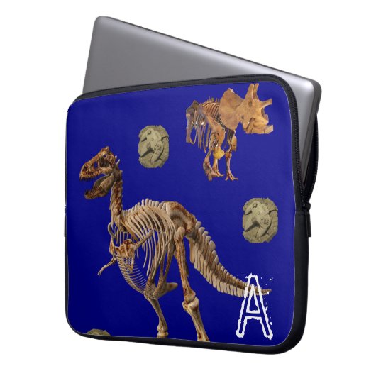 Laptop Sleeve Dinosaur Fossilien (Vorderseite Links)