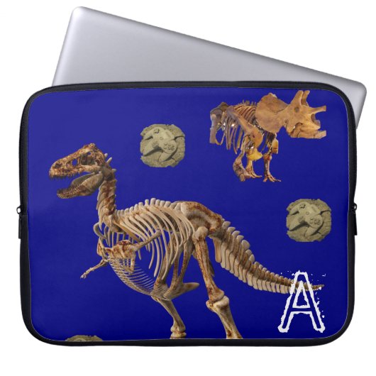 Laptop Sleeve Dinosaur Fossilien (Vorderseite)