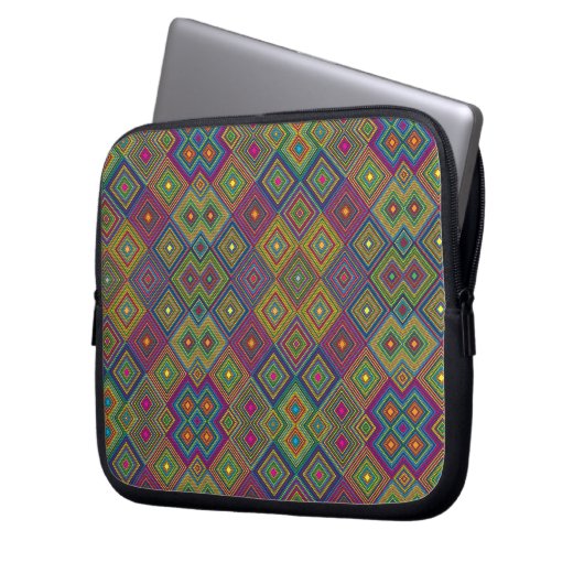 Laptop sleeve featuring a colorful (Vorderseite Links)