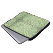 Laptop Sleeve Fiddlehead Fern Fliesen grün (Vorne Knopf)