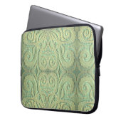 Laptop Sleeve Fiddlehead Fern Fliesen grün (Vorderseite Links)