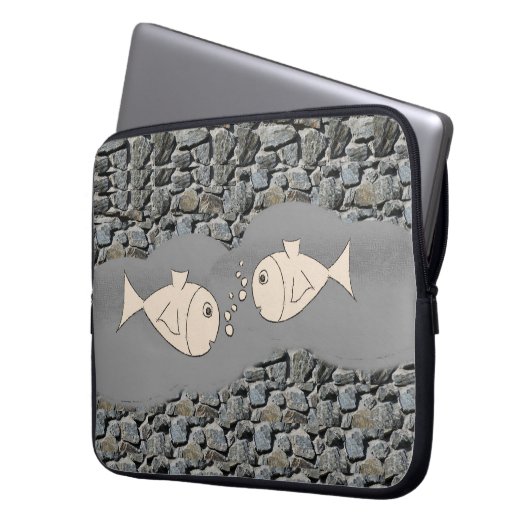 Laptop Sleeve Fisch (Vorderseite Links)
