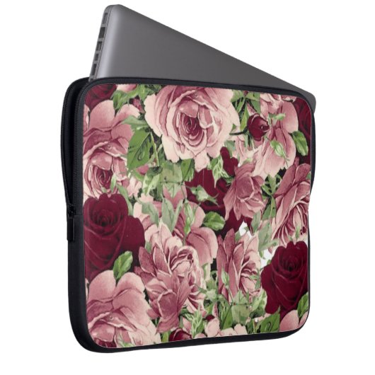 Laptop Sleeve Floral (Vorne Rechts)