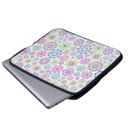 Laptop Sleeve Floral (Vorne Knopf)