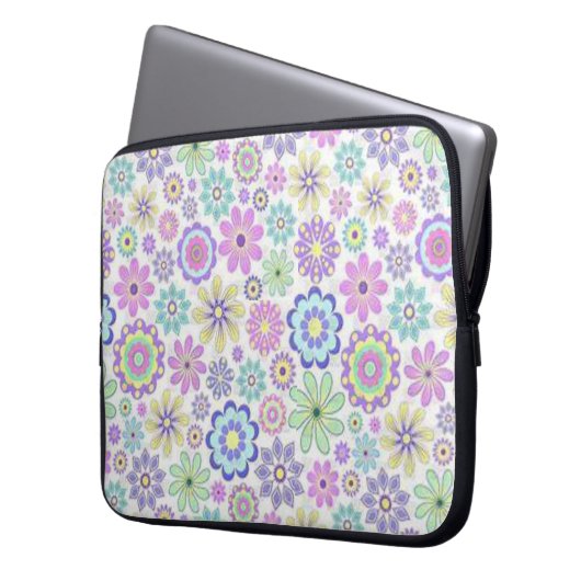 Laptop Sleeve Floral (Vorderseite Links)