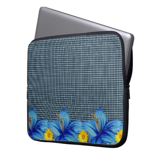 Laptop Sleeve Floral (Vorderseite Links)