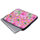 Laptop Sleeve Floral (Vorne Knopf)