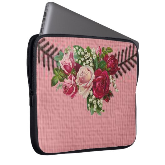 Laptop Sleeve Floral (Vorne Rechts)