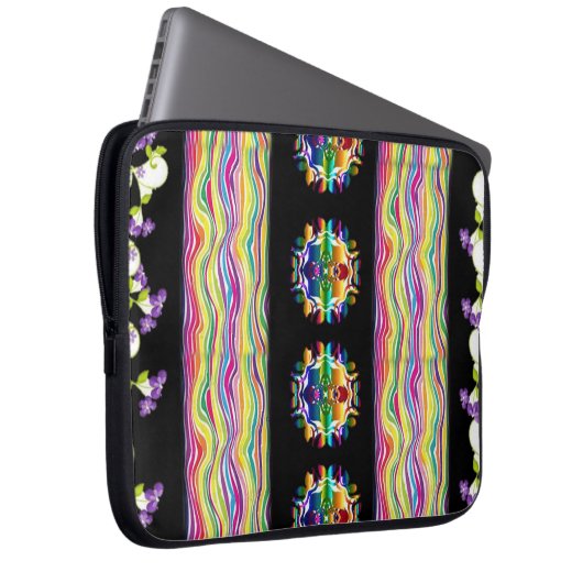 Laptop Sleeve Floral (Vorne Rechts)